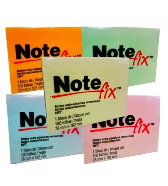 Bloco De Recados Autoadesivos Note Fix Nf7 